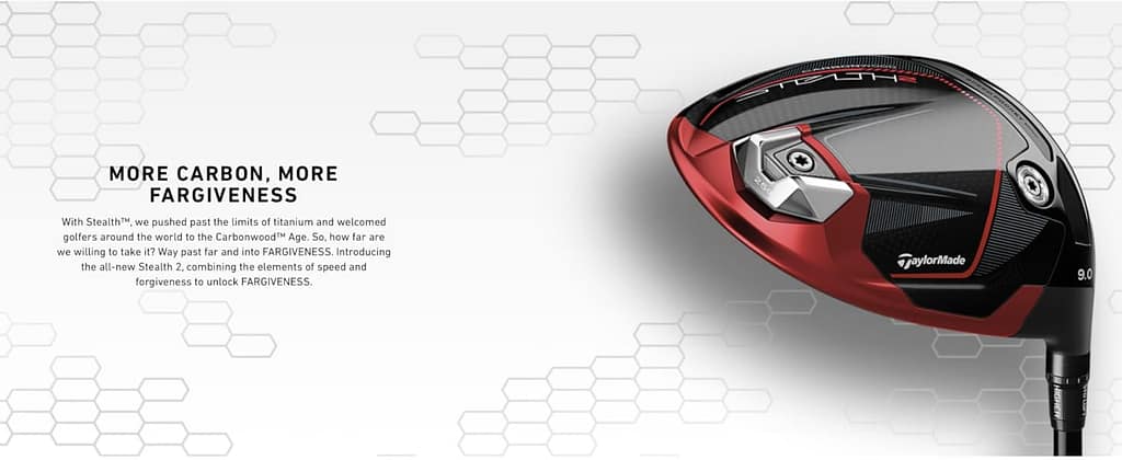 Taylormade Golf Stealth 2 Driver more carbon more forgivness