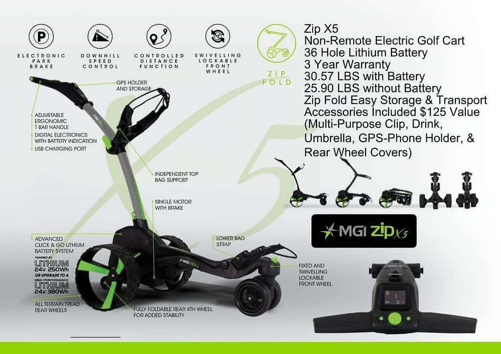 MGI Zip X5 Electric Golf Cart instructions