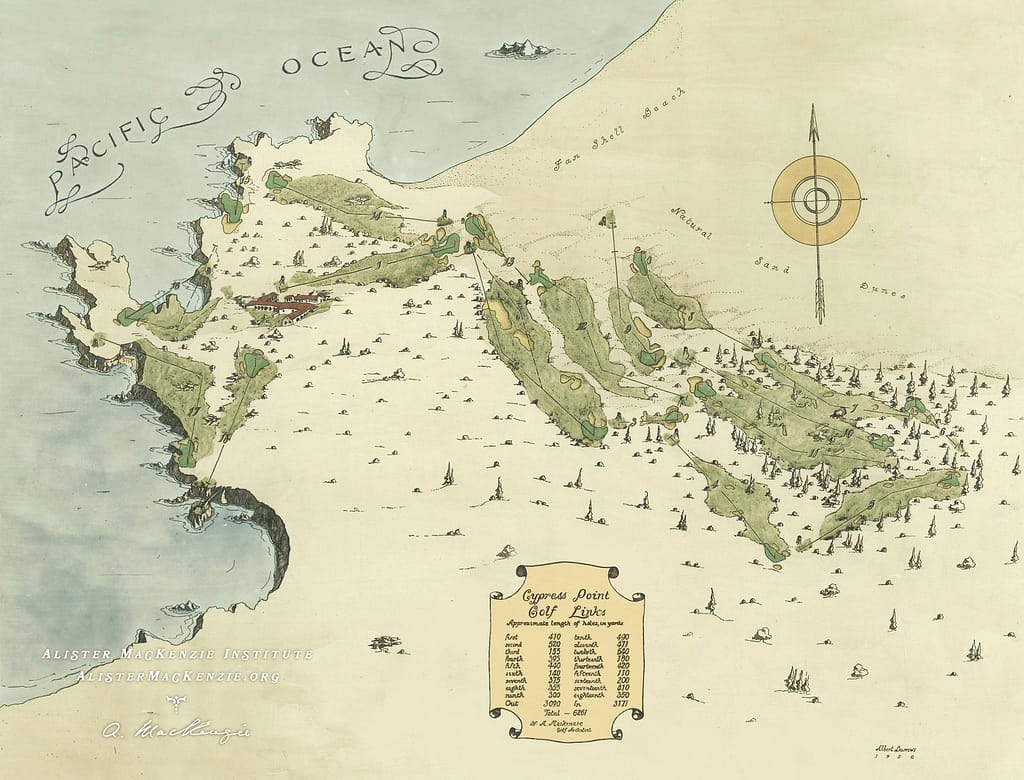 Cypress Point Golf Course map