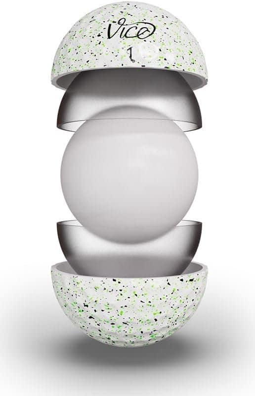 Vice Pro golf ball inner materials