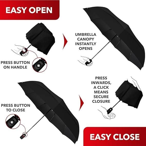 Repel Umbrella Windproof Travel Umbrella easy open- close