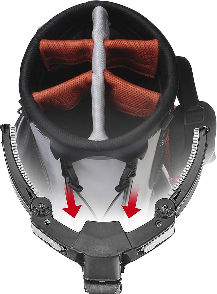 CaddyTek 3 Wheel Golf Push Cart6 way divider