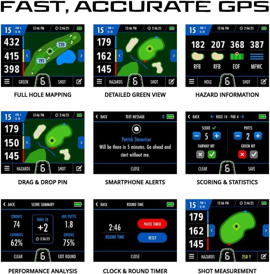 Motocaddy M7 GPS Remote Electric Golf Caddy digital display